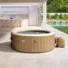 Best PureSpa™ Sahara Tan Round Bubble Inflatable Spa Set - 4-Person Purespa